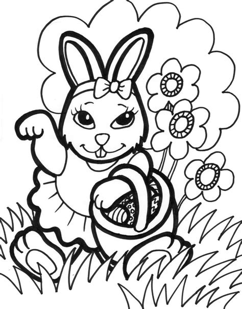 Coloring pages are fun for children of all ages and are a great educational tool that helps children develop fine motor skills, creativity and color recognition! Coloring Pages Of A Rabbit Printable | Free Coloring Sheets