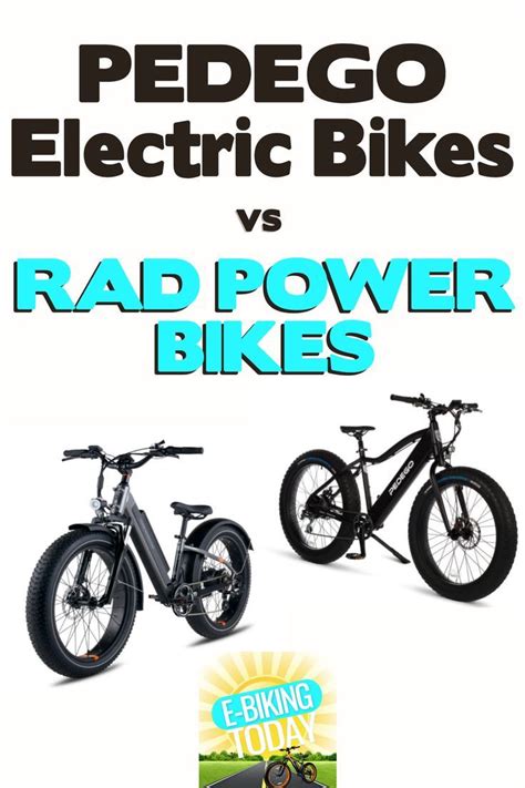 A Black Rad Power Bike Model Sitting Next To A Pedego E Bike Bike