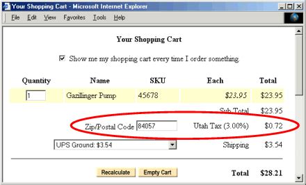 What is my billing zip code visa? ZIP/Postal Code-Based Tax