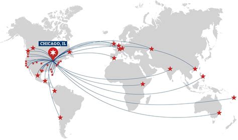 Cartes, informations pratiques et drapeau national. Chicago sur la carte du monde - Chicago dans la carte du ...