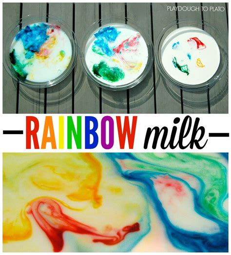 Magic Rainbow Milk Rainbow Milk Science Experiments Kids Science