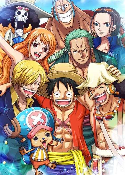 Straw Hats One Piece Poster By Onepiecetreasure Displate One