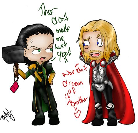 Commission Loki And Thor By Doggy Yasha On Deviantart