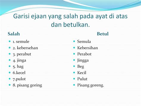 Sistem Ejaan Bahasa Melayu / Sistem ejaan dalam bahasa ...