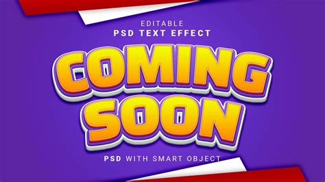 Premium Psd Coming Soon Text Effect