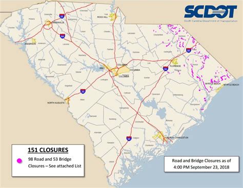 I 95 Is Open In Sc And Nc But Travel Still A Challenge Due To Flooding