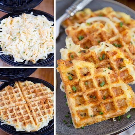 Whip up a batch and grab one on your way out the door in the morning! Egg & Cheese Hash Browns Waffles | Recipe | Waffle maker ...