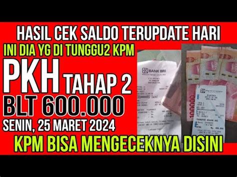 Kabar Terbaru Malam Hari Ini Cek Saldo Pkh Tahap Yg Di Tunggu Kpm