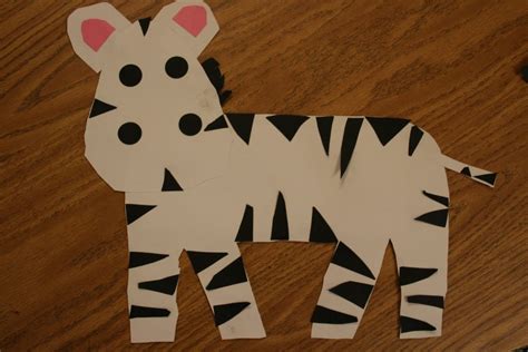 Zebra Craft Idea For Kids Crafts And Worksheets For Preschooltoddler