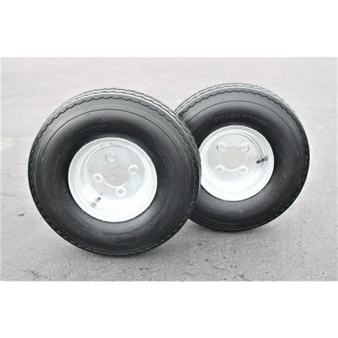 antego tire and wheel antego 2 pack trailer tires on rims 570 8 5 70 8 load c 4 lug galvanized