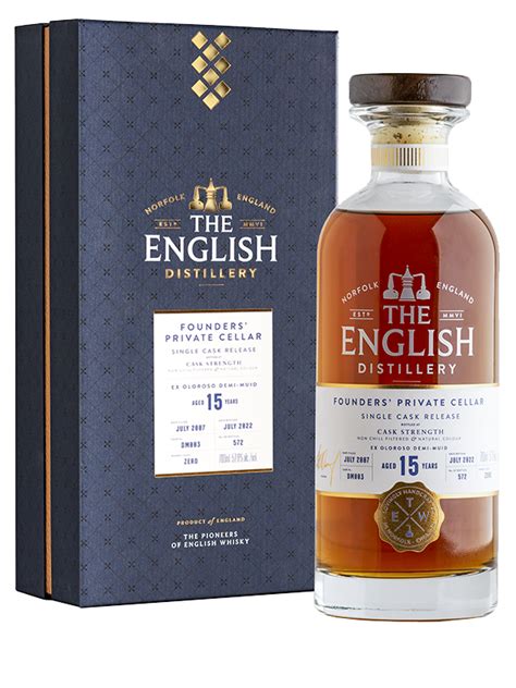 The English Whisky Co 15 Year Old Founders Private Cellar English