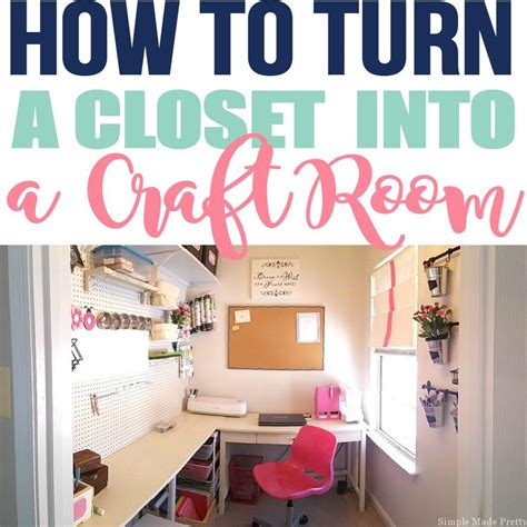 If your craft closet doubles as a spare room closet like mine does, this can be one of the biggest reasons the space feels cluttered and unorganized. How to Turn A Closet Into a Craft Room | My Craft Room ...