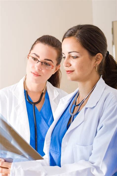 Young Female Doctors Stock Image Image Of Diagnose Care 8096737
