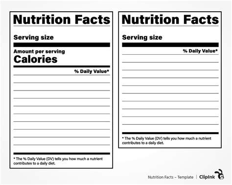 Free Editable Nutritional Facts Template How To Make A Nutrition