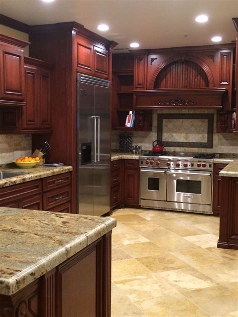 Kitchen Color Schemes With Cherry Cabinets