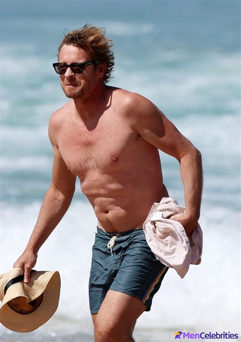 Simon Baker Shirtless And Huge Bulge In Wet Shorts FAPGIRL COM