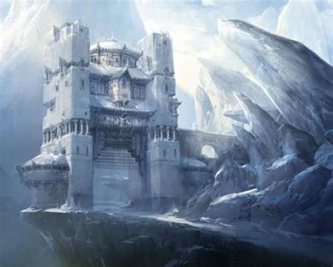 Snowy Fortress By Jae Cheol Park Fantasy City Fantasy Castle Fantasy