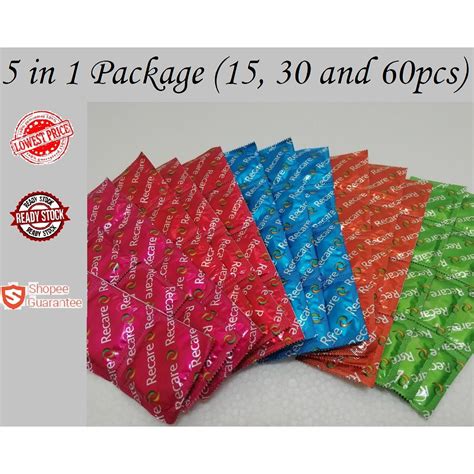 Recare Condom Kondom 5 In 1 Combo Pack Shopee Malaysia