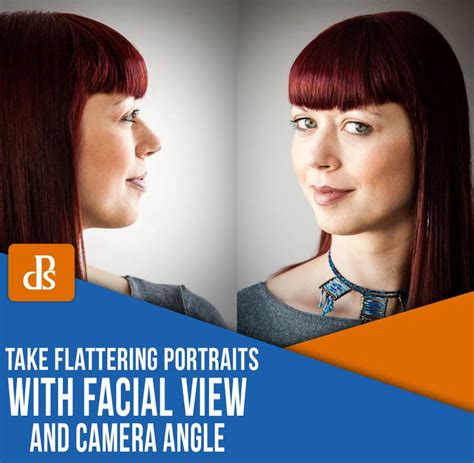 how to use facial view and camera angle to take flattering portraits