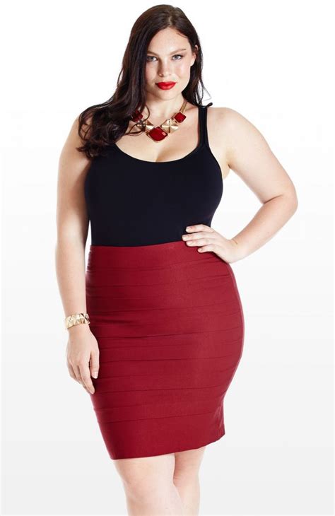Plus Size Fashion Find Of The Day Cant Tier Me Away Panel Skirt From