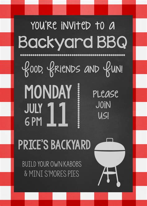 Summer Bbq Party Invitations And Printables Fun Squared