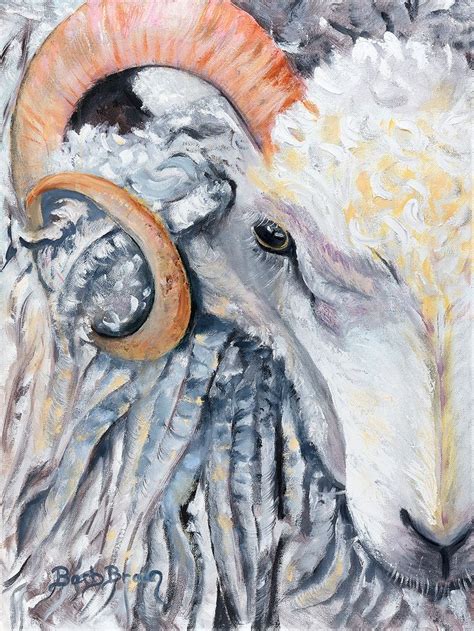 The Ram Animal Paintings Original Oil Painting Oil Painting