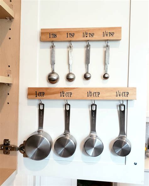 Measuring Cup And Spoon Holder Organizer Hanger Kitchen Etsy