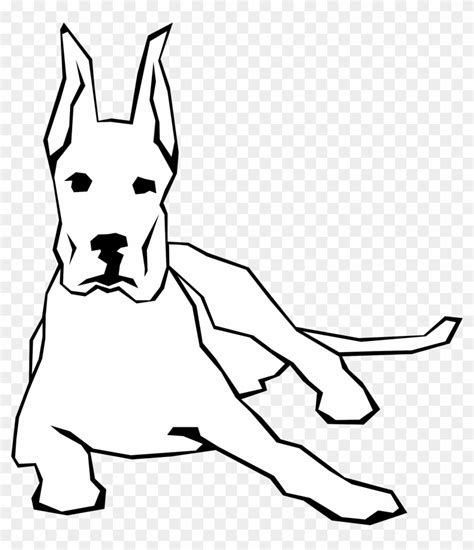 Download line drawing dogs and use any clip art,coloring,png graphics in your website, document or presentation. Dog Simple Drawing 9 Black White Line Art Scalable - Easy ...