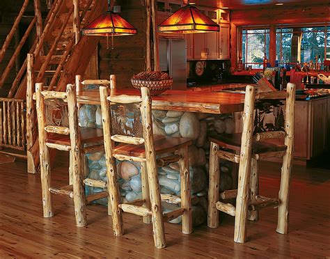 Was looking around my little log cabin to find my boots. Cuyuna Bar Stool | Log cabin decor, Cabin decor, Log cabin ...