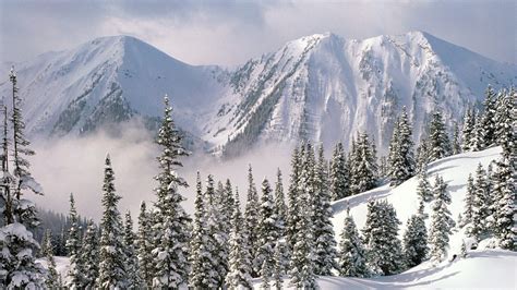 Beautiful Nature Wallpaper Big Size 12 With Snowy Mountains In Winter
