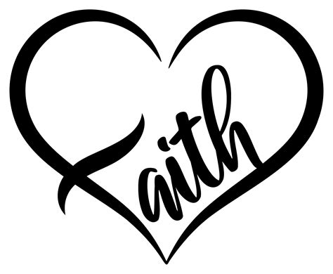 Faith Svg Faith Heart Svg Religious Svg Faith Inside Etsy