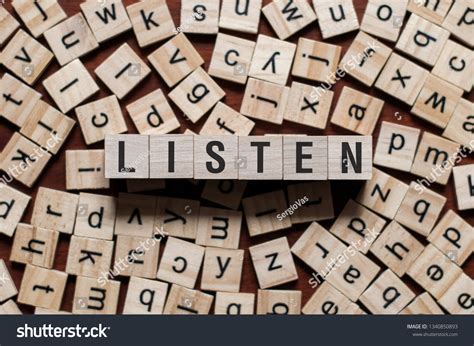 Listen Word Concept Stock Photo 1340850893 Shutterstock