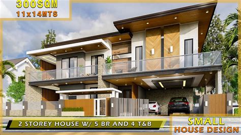 Small House Design 11x14 With 250 Sqm Floor Area 2 Storey House