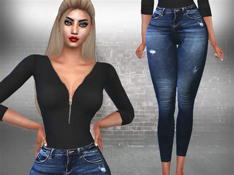 The Sims Resource Casual Fashion Fit Outfit