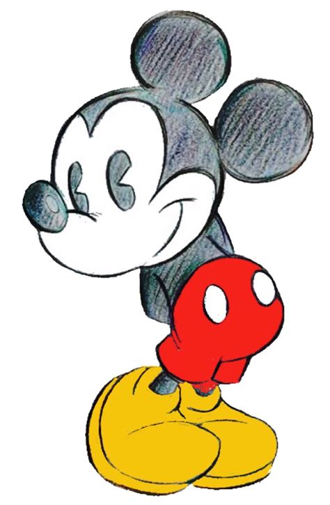 Mickey Mouse Drawing For Kids Cartoon Characters 500x720 Baby Mickey
