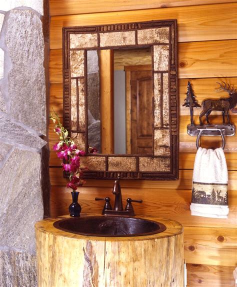 10 Gift Ideas For the Log Home Lover | Log home bathroom, Log home