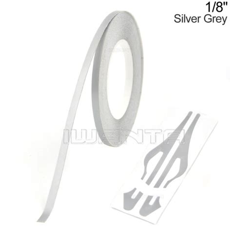 18 3mm Silver Grey Pinstripe Pin Stripe Diy Roll Line Vinyl Tape