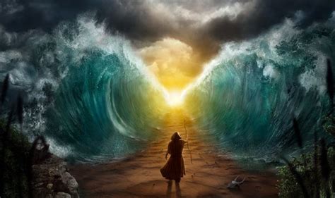 What's your next favorite movie? Moses splits the sea by Rüdiger Lauktien, via Behance ...
