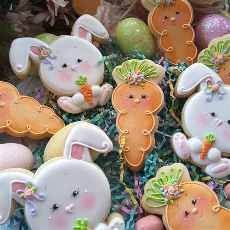 Easter Cookies Bunnies Eggs Decorated Cookies Easter Sugar