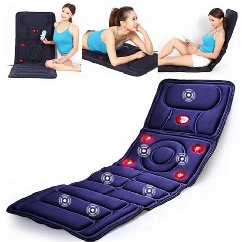 8 In1 Mode Collapsible Full Body Massage Mattress Automatic Heating Multifunction Far Infrared
