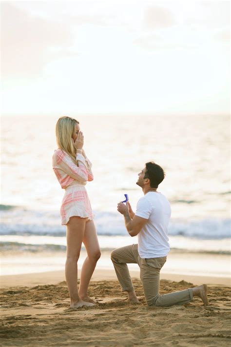 Romantic Surprise Hawaiian Beach Proposal