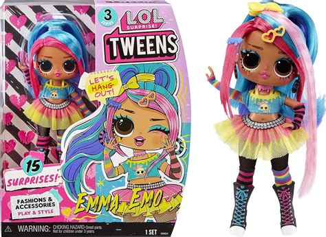 Lol Surprise Tween Series 3 Fashion Doll Emma Emo With 15 Surprises