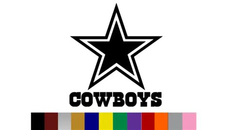 Dallas Cowboys Logo Vinyl Decal Sticker Nfl Football Car Window Laptop