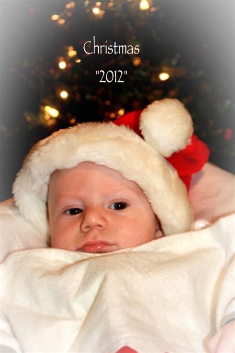 Cute Christmas Photo Pose For A Baby Infant Photography Cute