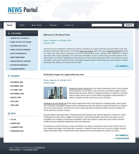 News Portal Psd Template 49803