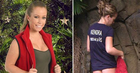 Is Bottomless The New Topless Kendra Ditches Undies In Im A Celeb