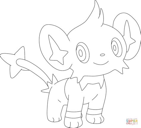 Shinx coloring page Free Printable Coloring Pages