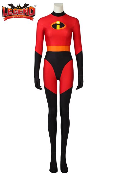 Elastigirl Helen Parr Cosplay Costume The Incredibles 2 Outfit Jumpsuit Halloween Carnival
