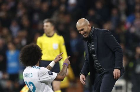 The corner is clipped in straight, varane heads and it's going in no it's not. Zinedine Zidane points to Real Madrid's previous Champions ...