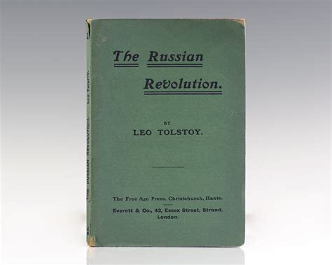 The Russian Revolution By Tolstoy Leo 1907 Raptis Rare Books Abaa Ilab